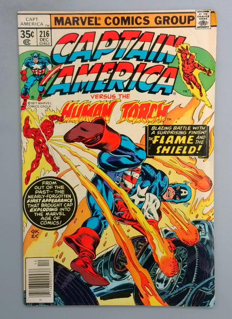 CAPTAIN AMERICA #216 Reprint of Strange Tales #114 Marvel 1977 SN1