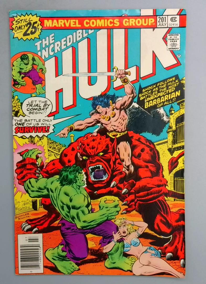INCREDIBLE HULK #201 1st Kronak The Barbarian Marvel 1976 SN1