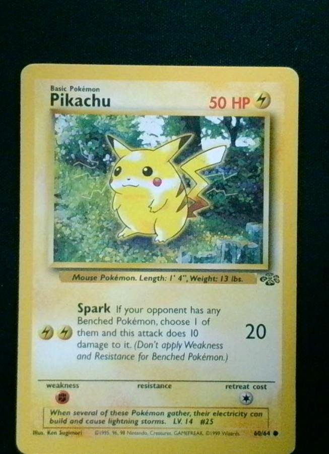 Pikachu #60/64 - Jungle - Unlimited Edition 