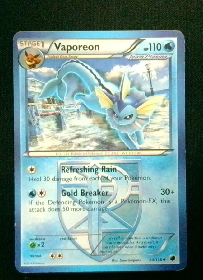 Vaporeon #20/116 (Team Plasma) - Uncommon