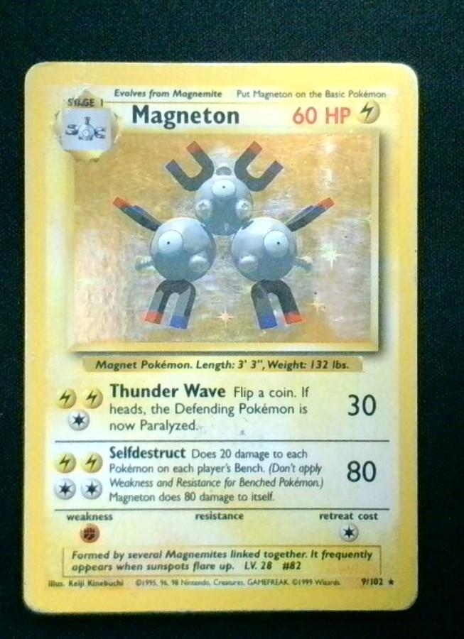 Magneton - Base Set - 9/102 - Rare Holo - 1999