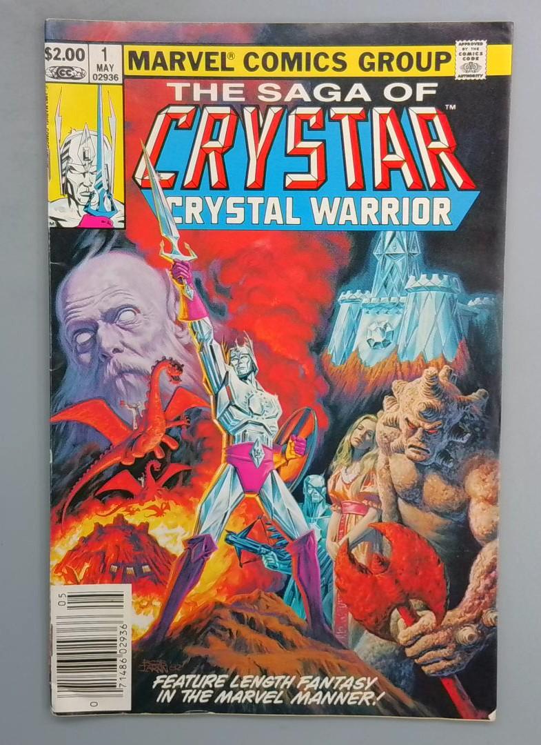 Saga of Crystar, Crystal Warrior #1, Newsstand Marvel, 1983 SN1