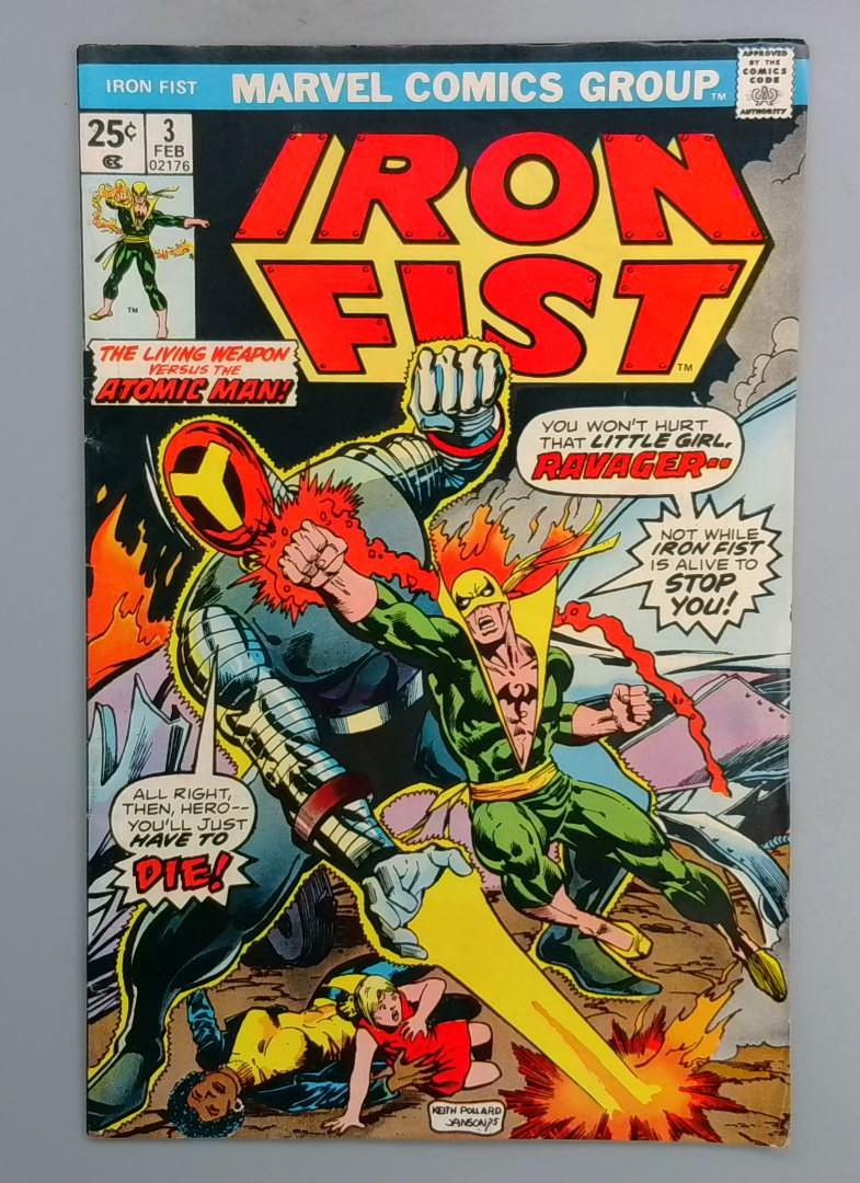 Iron Fist #3 VG 1st Appearance of Ravager Marvel 1976 SN1