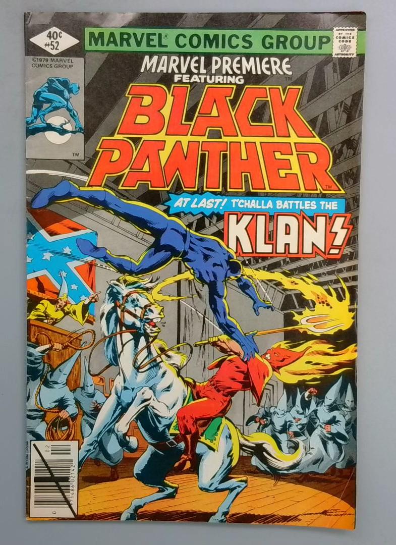 MARVEL PREMIERE #52 VG Black Panther KKK Marvel 1980 SN1