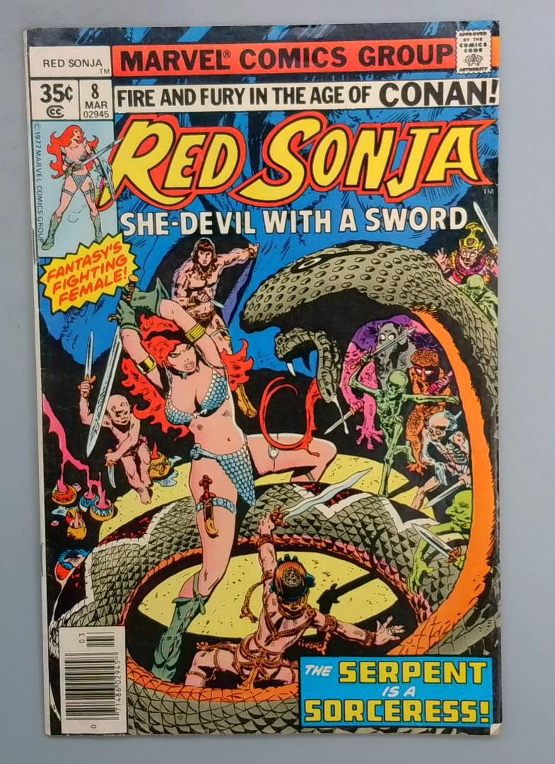 Red Sonja #8, FN Marvel, 1978 SN1
