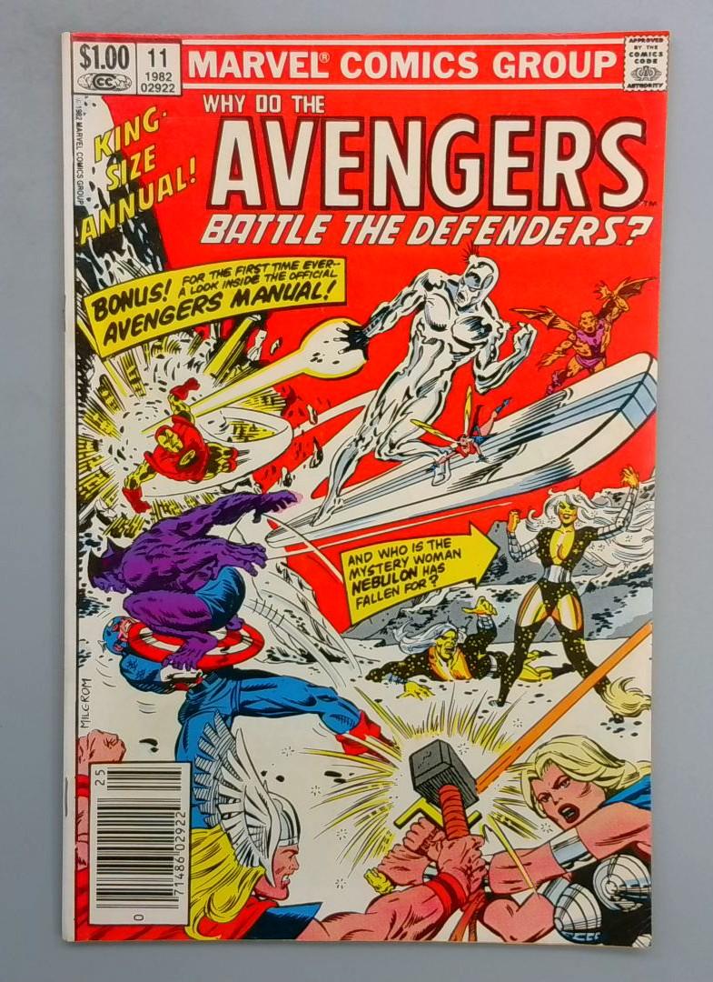 AVENGERS ANNUAL #11 NEWSSTAND EDITION Marvel 1982 SN1