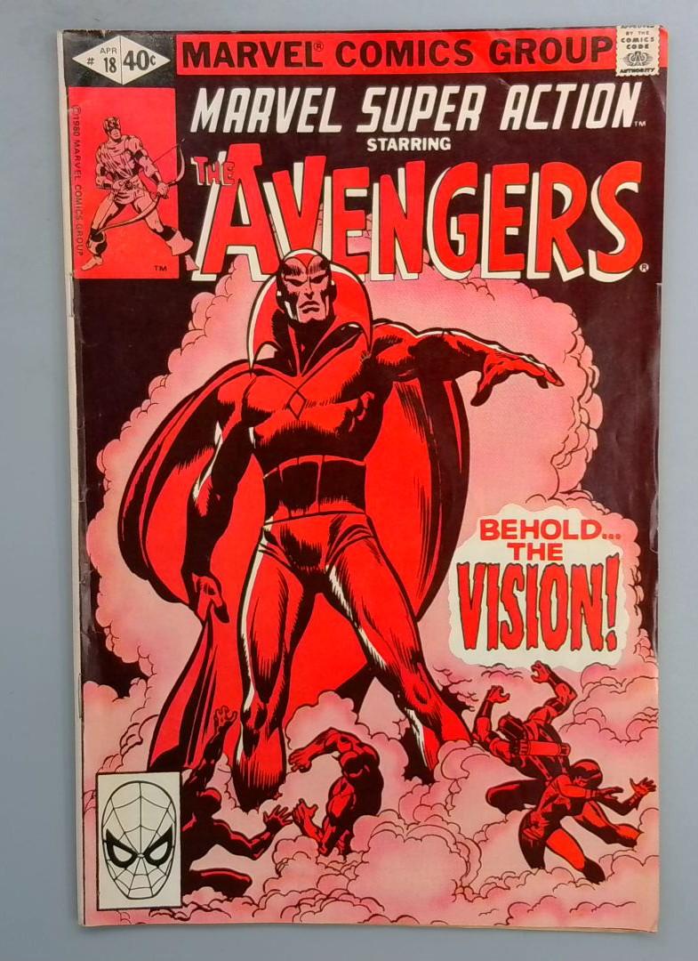 MARVEL SUPER ACTION #18 Avengers #57 Reprint Marvel 1980 SN1