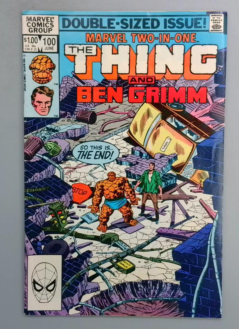 MARVEL TWO-IN-ONE #100 Double-sized DIRECT EDITION Marvel 1983 SN1