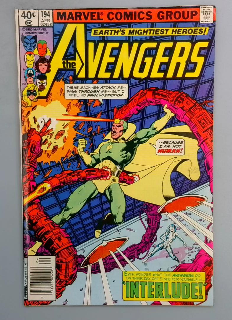 AVENGERS #194B NEWSSTAND Marvel 1980 SN1