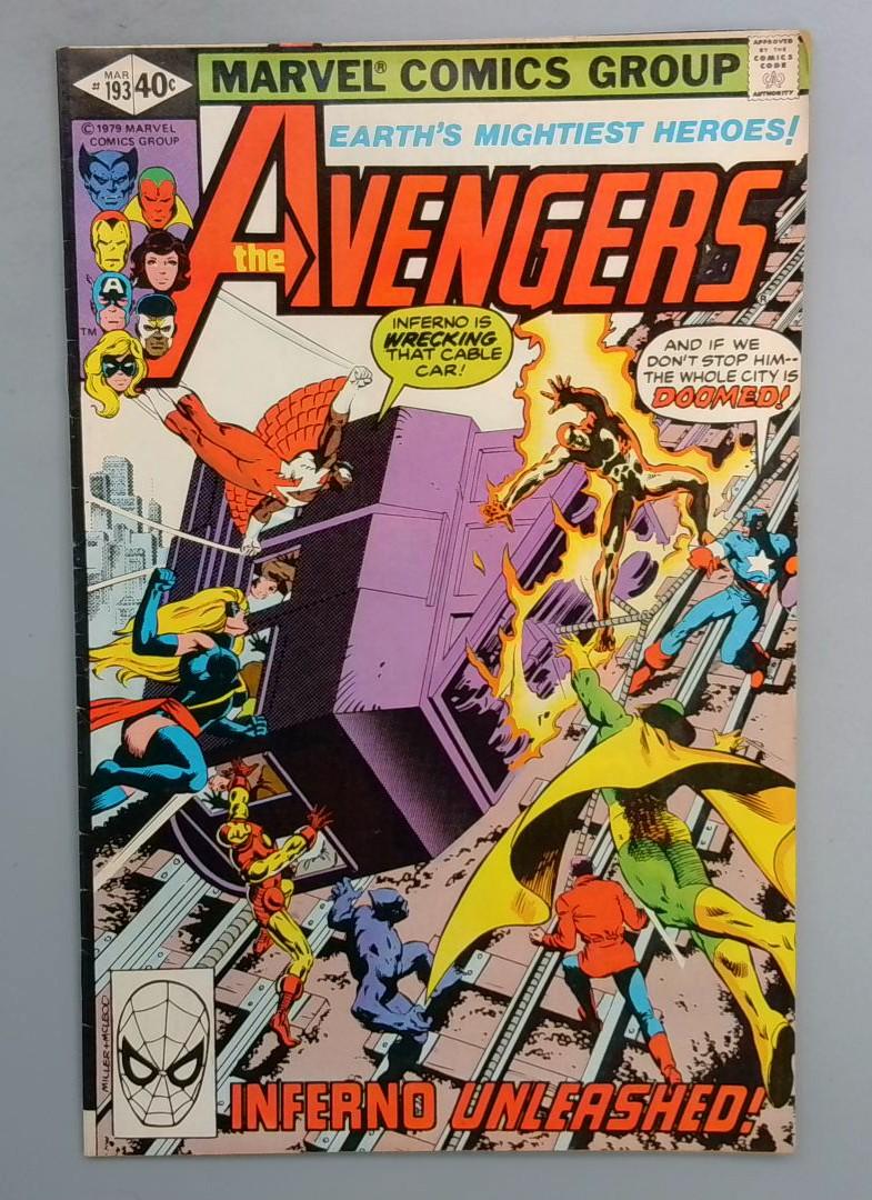 AVENGERS #193 DIRECT EDITION Marvel 1980 SN1