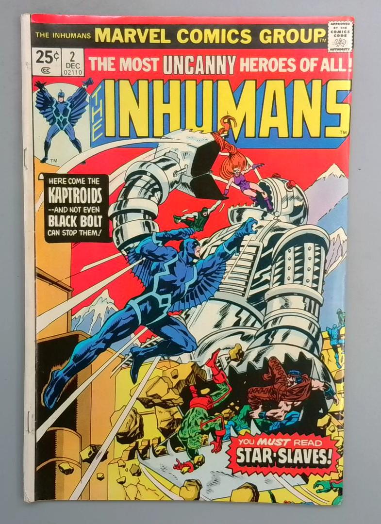 Inhumans #2, VG Marvel, 1975 SN1