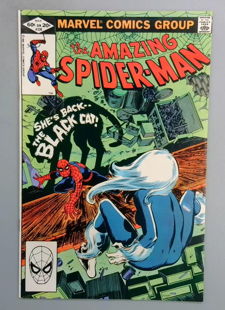 Amazing Spider-Man #226 VF/NM Black Cat Marvel Comics 1981 SN1