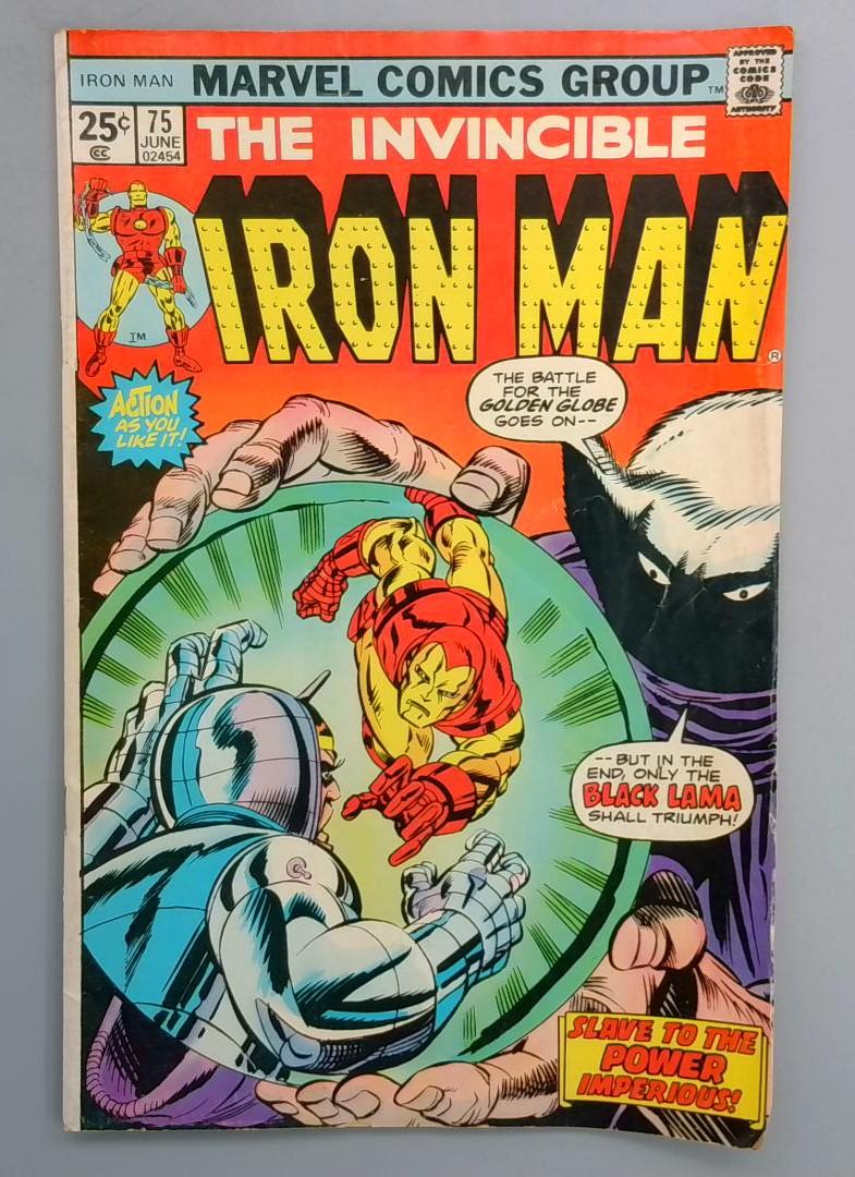 IRON MAN #75 M.O.D.O.K. & Yellow Claw Appearance Marvel 1975 SN1
