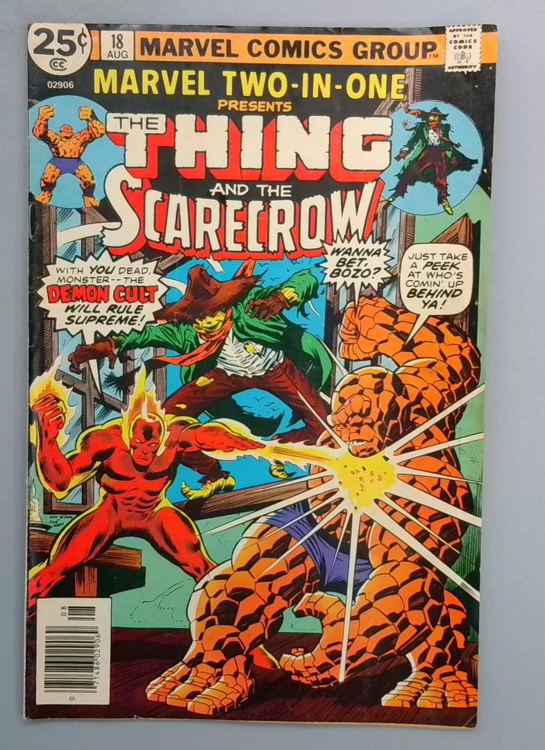 MARVEL TWO-IN-ONE #18 VG Scarecrow Marvel 1976 SN1