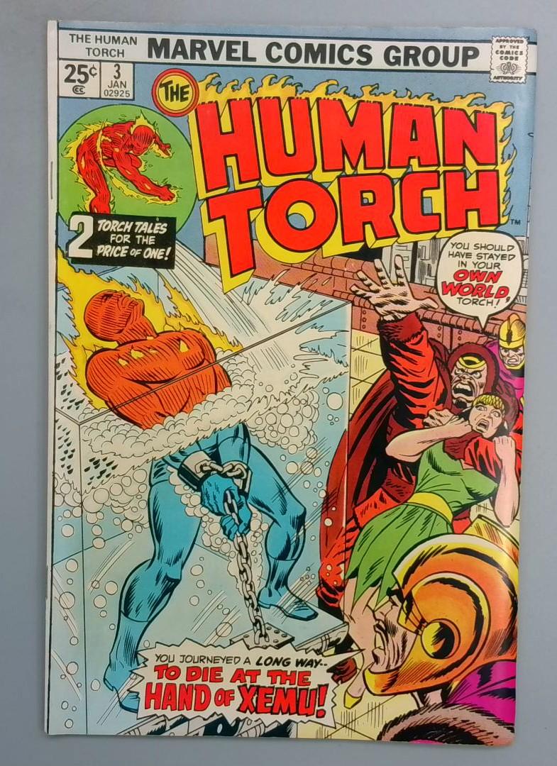 HUMAN TORCH #3 VF Marvel 1975 SN1