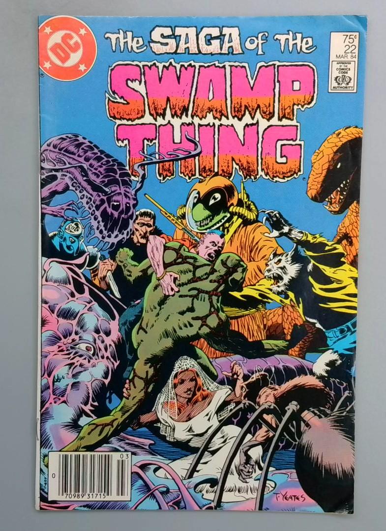 SAGA OF THE SWAMP THING #22 NEWSSTAND EDITION DC 1984 SN1