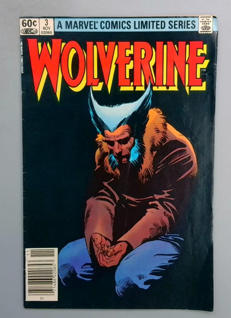 Wolverine #3, VG+ Limited Series, Newsstand Marvel, 1982 SN1