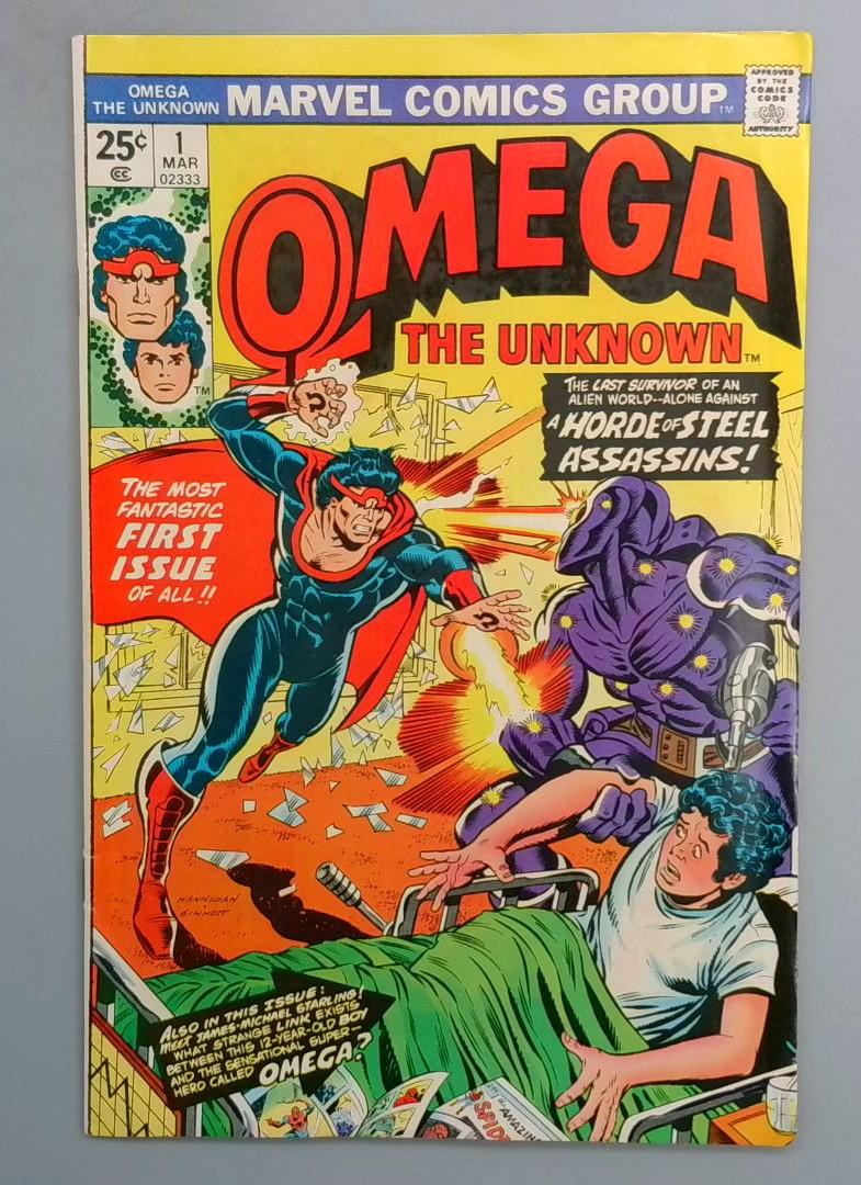 OMEGA THE UNKNOWN #1 1st Appearance of Omega Marvel 1976 SN1