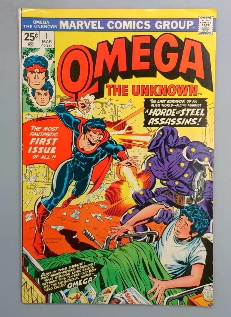 OMEGA THE UNKNOWN #1 1st Appearance of Omega Marvel 1976 SN1