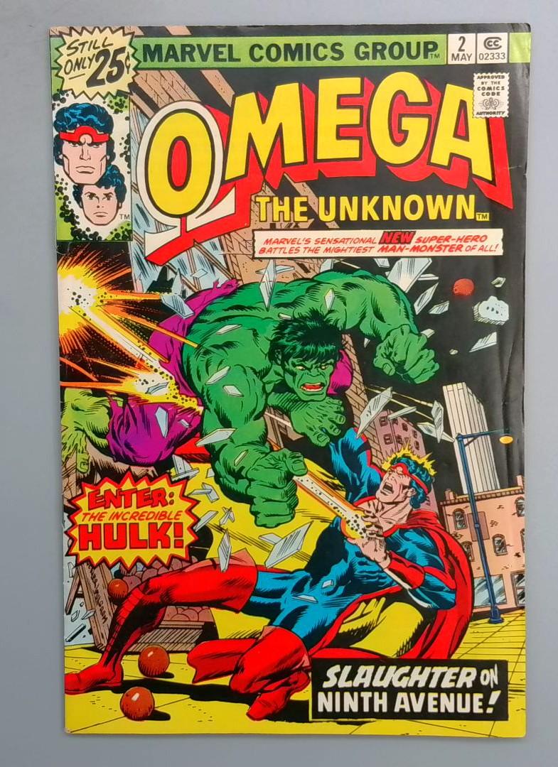 OMEGA THE UNKNOWN #2 Hulk Marvel 1976 SN1
