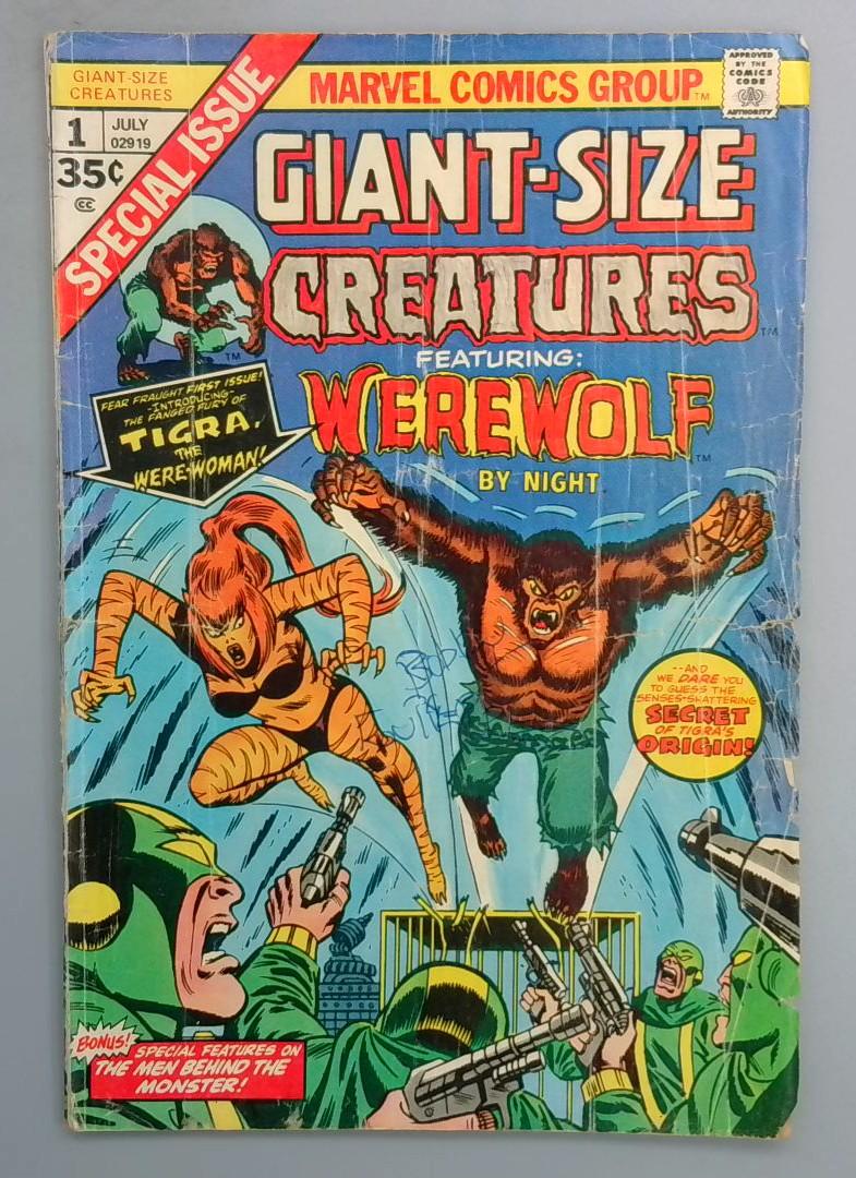 Giant-Size Creatures #1 1st  Tigra (Greer Grant) Marvel 1974 SN1