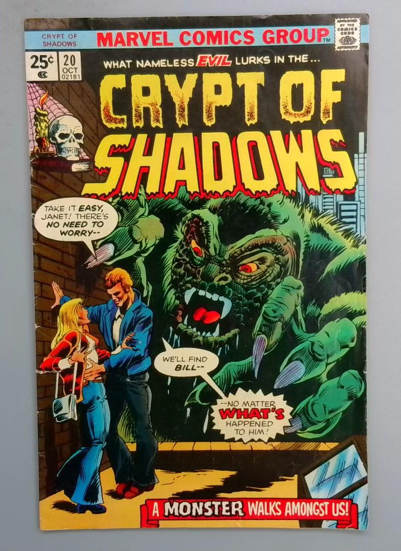Crypt of Shadows #20, Marvel Comics, 1973 SN1