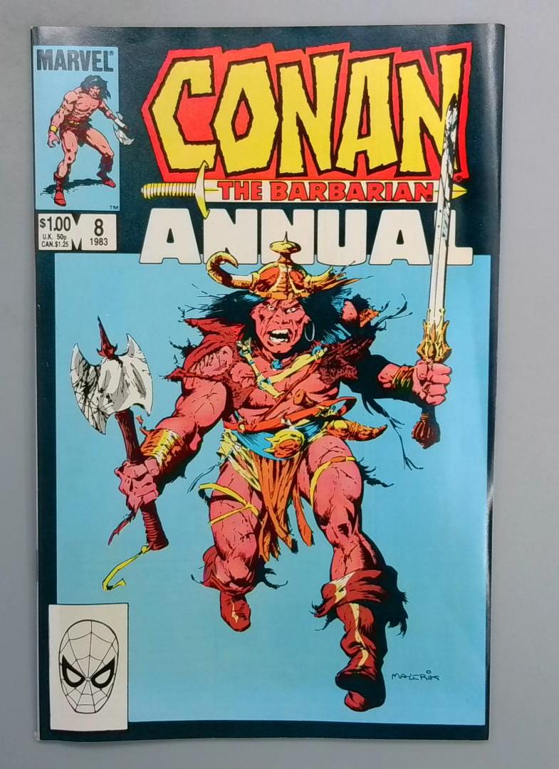 CONAN THE BARBARIAN ANNUAL #8 DIRECT EDITION Marvel 1983 SN1