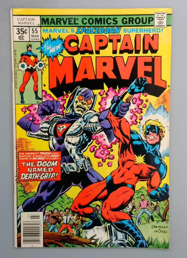 CAPTAIN MARVEL #55 VF Death-Grip Marvel 1978 SN1