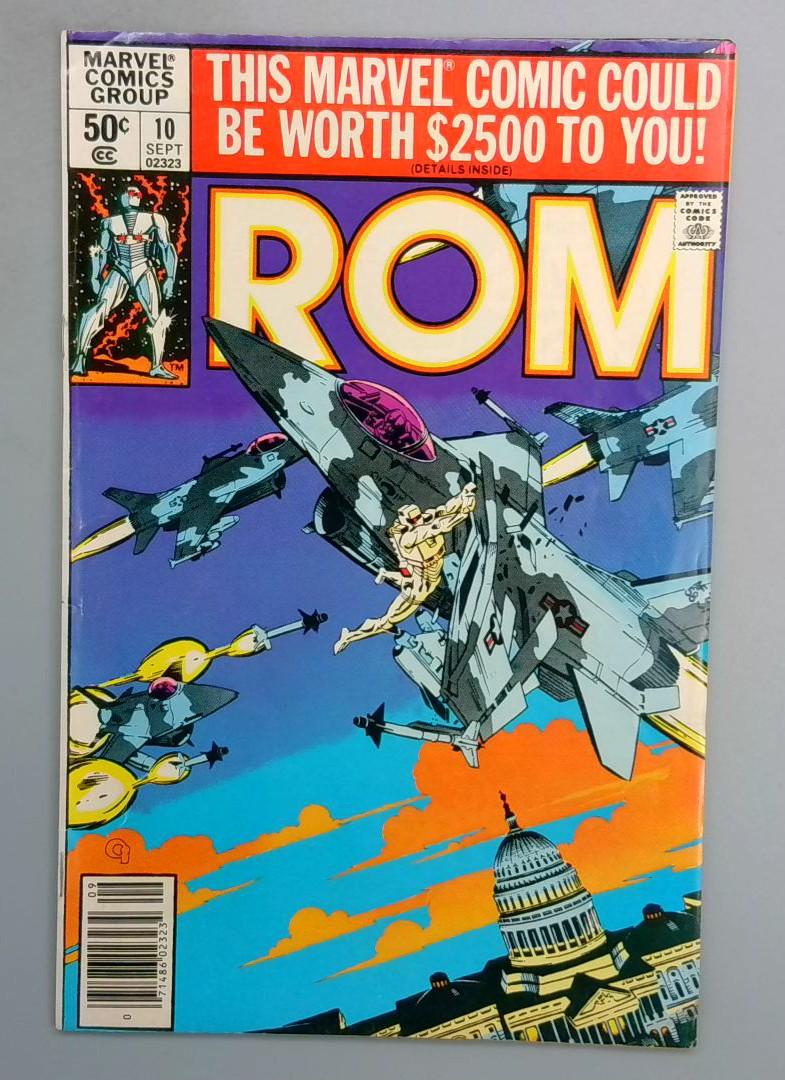Rom #10, Newsstand Marvel, 1980 SN1