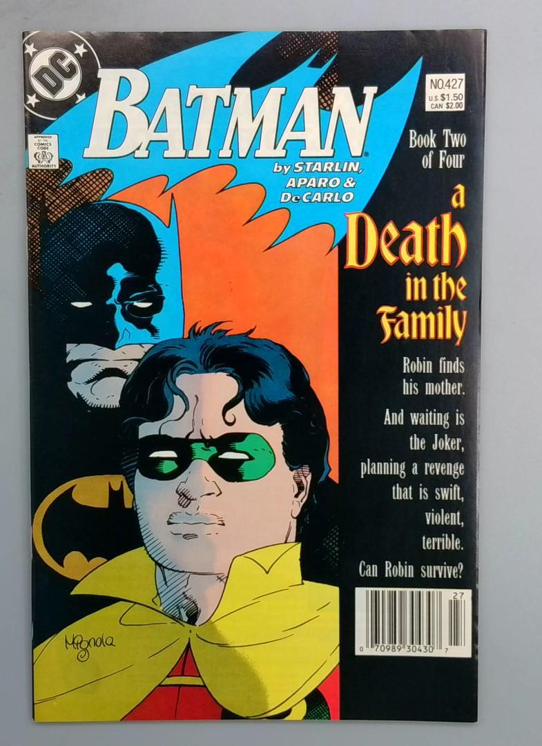 BATMAN #427 Death in the Family Part 2 Newsstand DC 1988 JR1