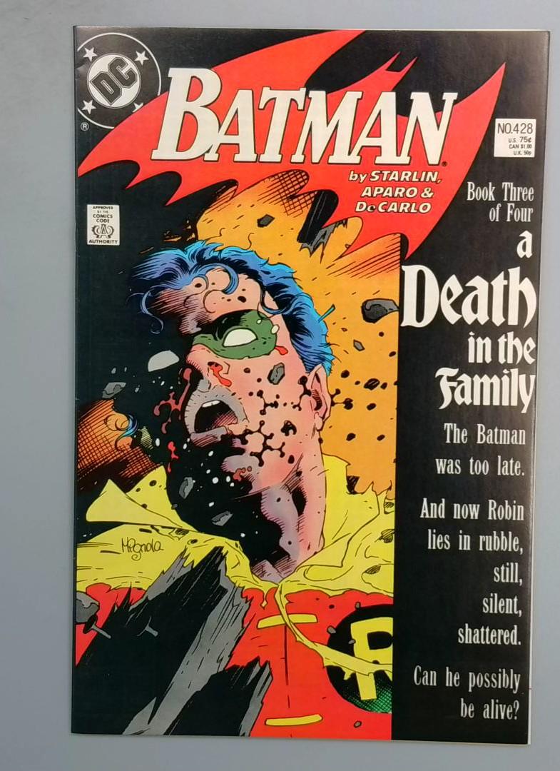Batman #428 VF/NM A Death in the Family 3 Jason Todd Death DC 1988 JR1