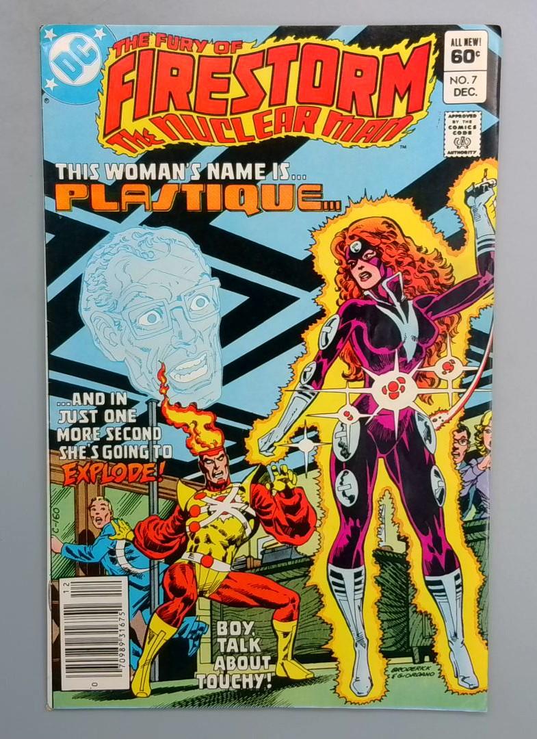FURY OF FIRESTORM #7 1st Plastique NEWSSTAND DC 1982 SN1