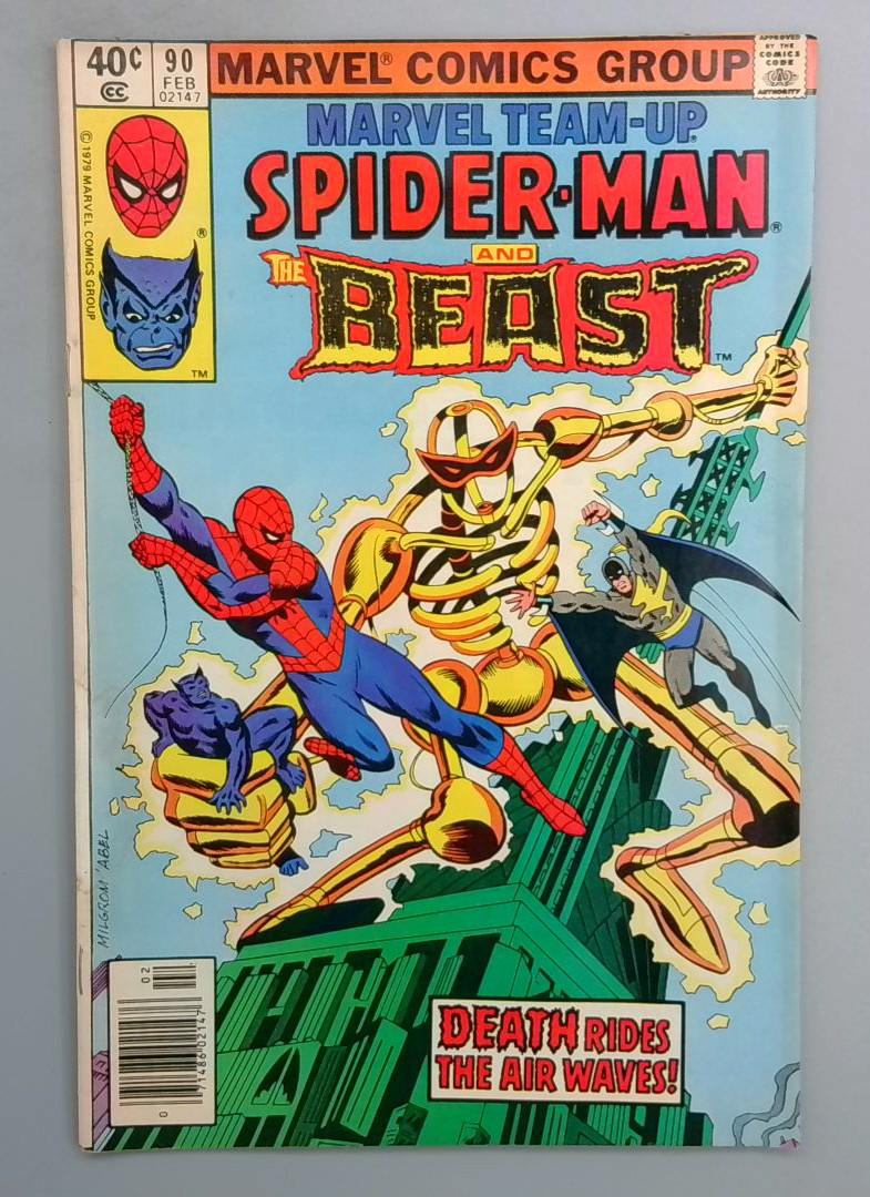 MARVEL TEAM-UP #90 Beast team-up NEWSSTAND Marvel 1980 SN1