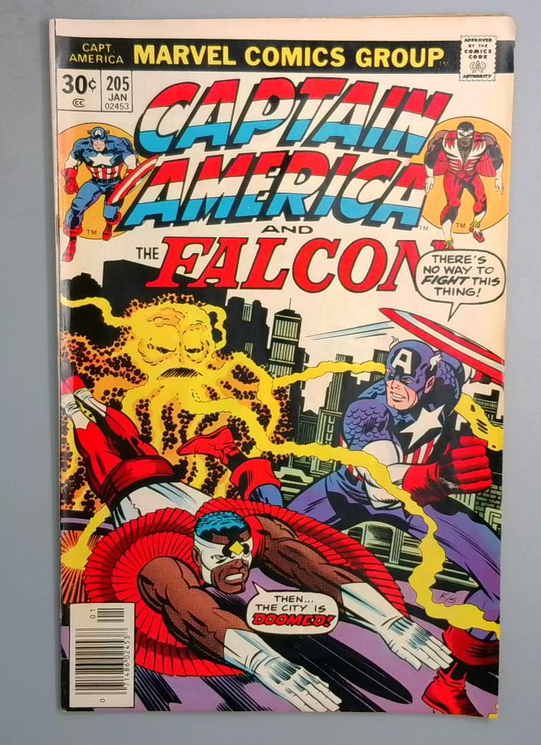 Captain America #205 VG+ Marvel 1977 SN1