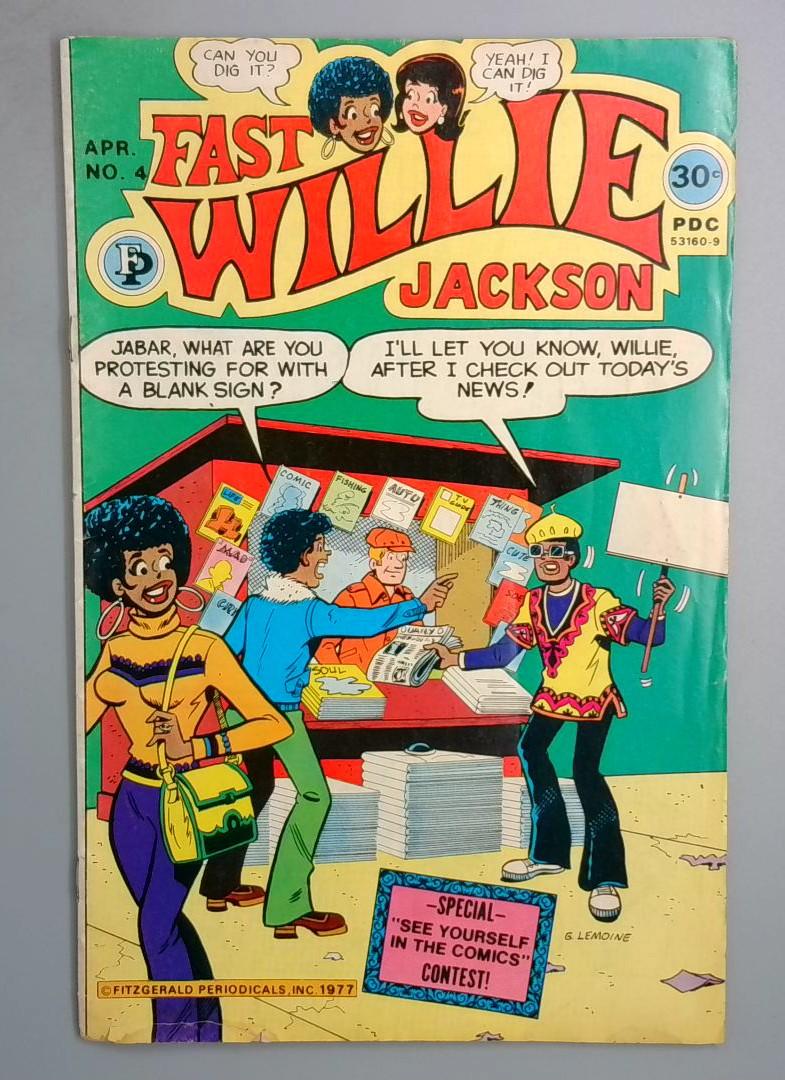 Fast Willie Jackson #4, GD/VG VERY RARE! Fitzgerald Periodicals, 1977 SN1