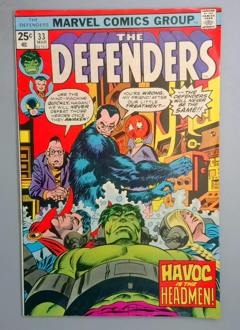 Defenders #33 FN 1st Appearance of The Ludberdites Marvel 1976 SN1