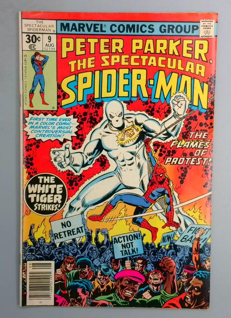 Spectacular Spider-Man #9 VG 1st White Tiger in Marvel Marvel 1977 SN1