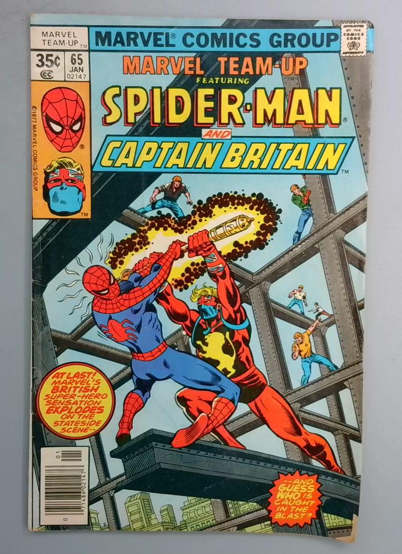 Marvel Team-Up #65 🔑 1st Captain Britain Marvel Comics 1978 SN1