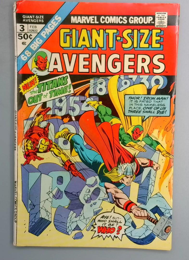 Giant-Size Avengers #3 VG Titans, Thor, Iron Man Marvel 1975 SN1