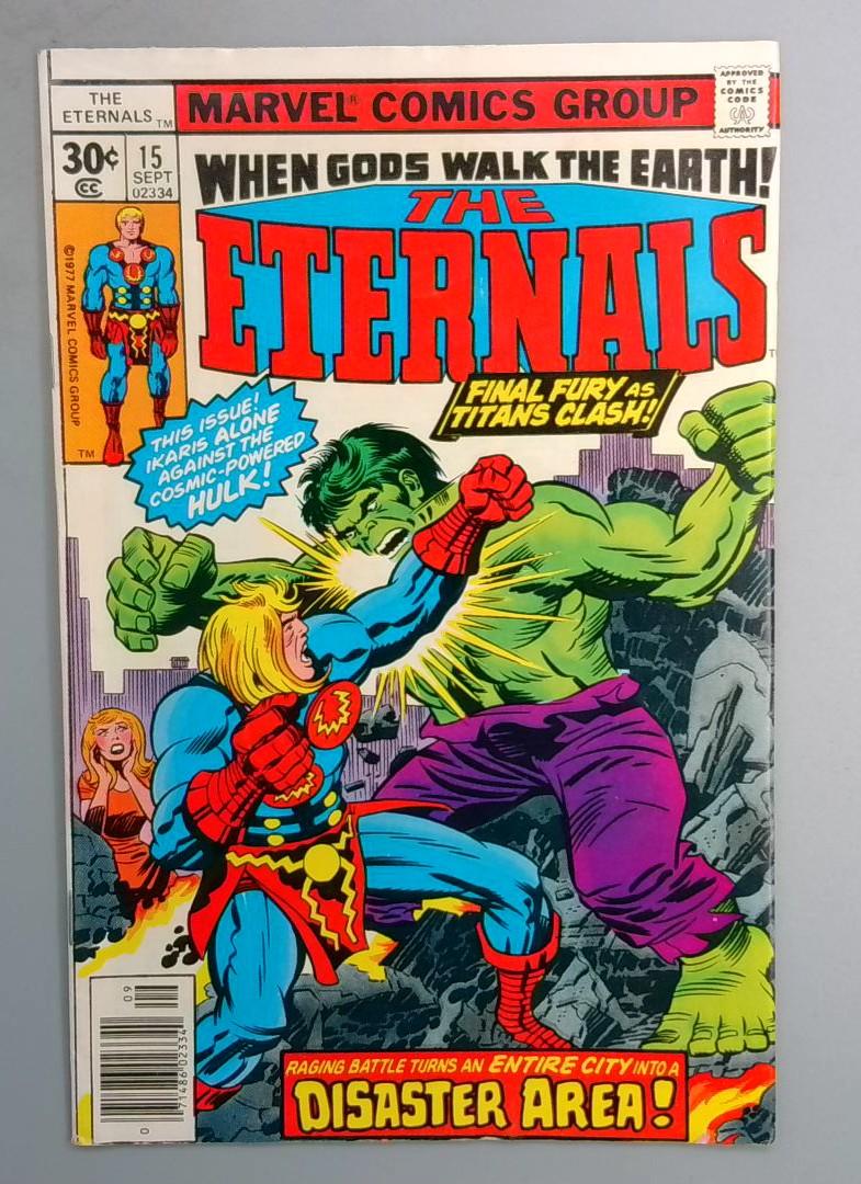 Eternals #15 FN+ Robot Hulk Marvel 1977 SN1