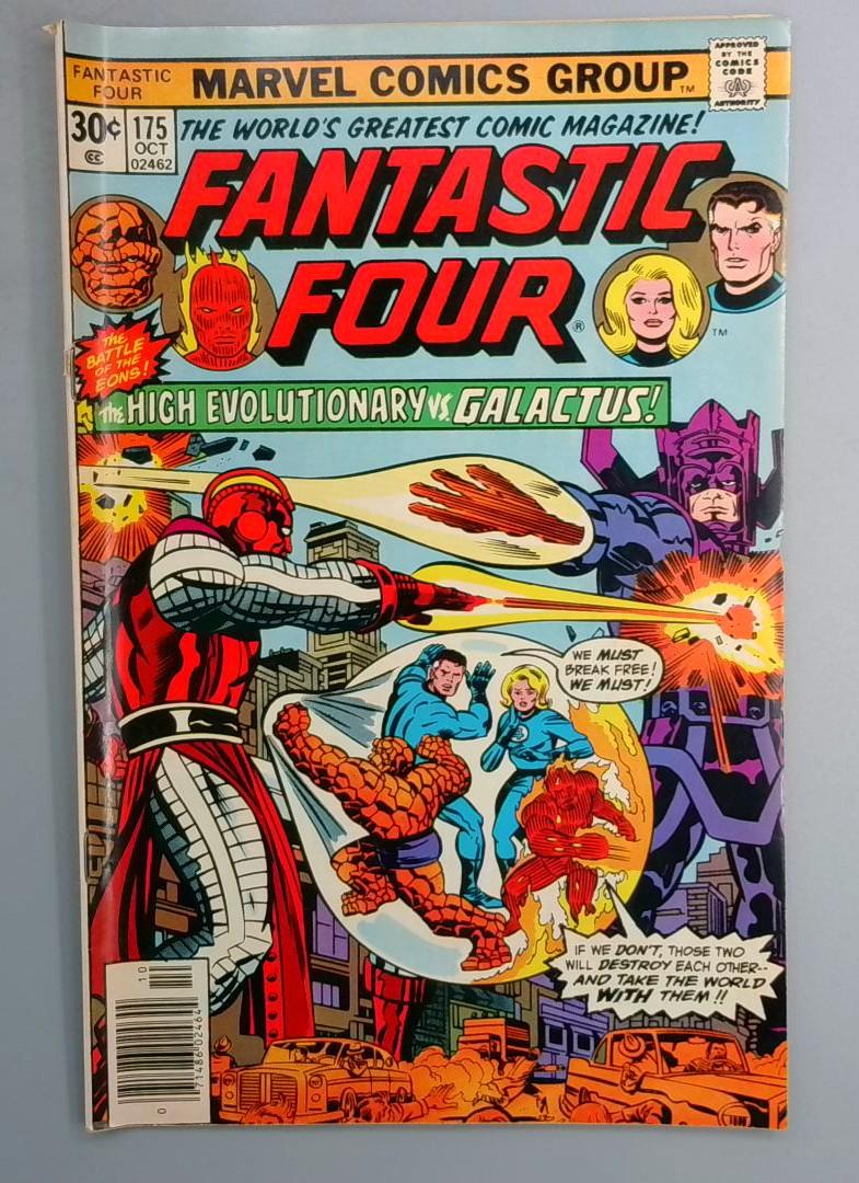 Fantastic Four #175 FN Battle of Galactus vs High Evolutionary Marvel 1976 SN1