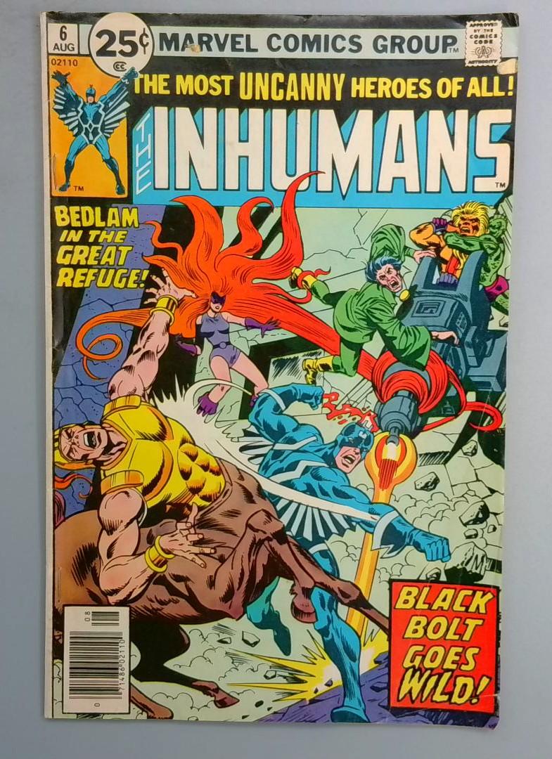 Inhumans #6, Marvel Comics, 1975 SN1