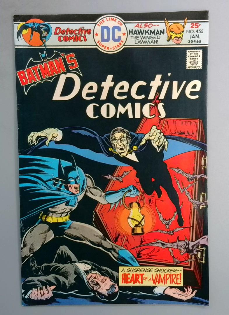 Detective Comics #455, VG/FN Dracula, Batman, DC Comics, 1976  SN1