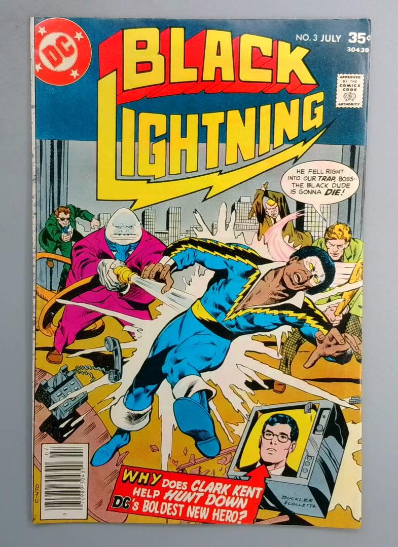 Black Lightning #3 FN 1st Two Bits Tanner & Syonide (partial) DC 1977 SN1