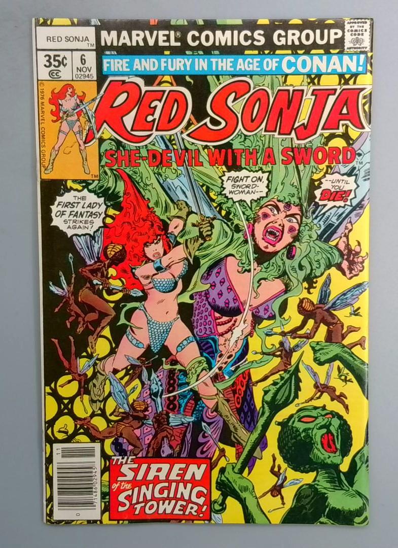 Red Sonja #6, VF Marvel, 1978 SN1