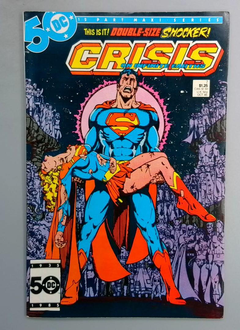 Crisis On Infinite Earths #7 Death of the original Supergirl DC 1985 LN1