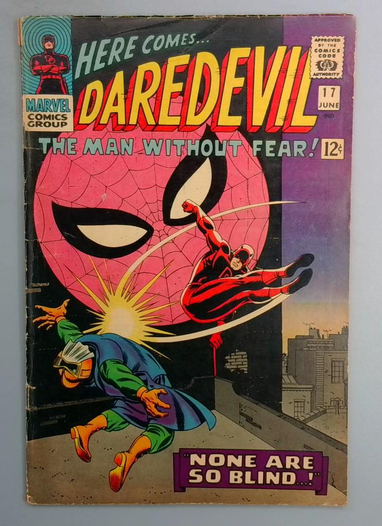 Daredevil #17 VG Spider-Man & Masked Marauder Marvel 1966 LN1