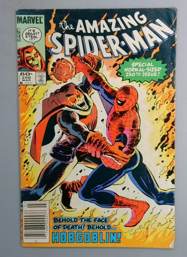 Amazing Spider-Man #250 Spider-Man battles Hob-Goblin NEWSSTAND Marvel 1984