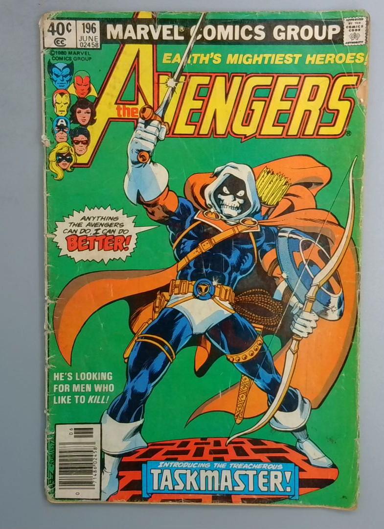 Avengers #196 1st Taskmaster NEWSSTAND Marvel 1980 LN1