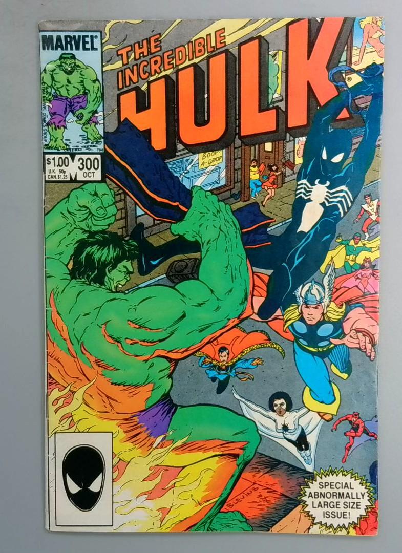 Incredible Hulk #300 Spider-Man in black costume Marvel 1984 LN1
